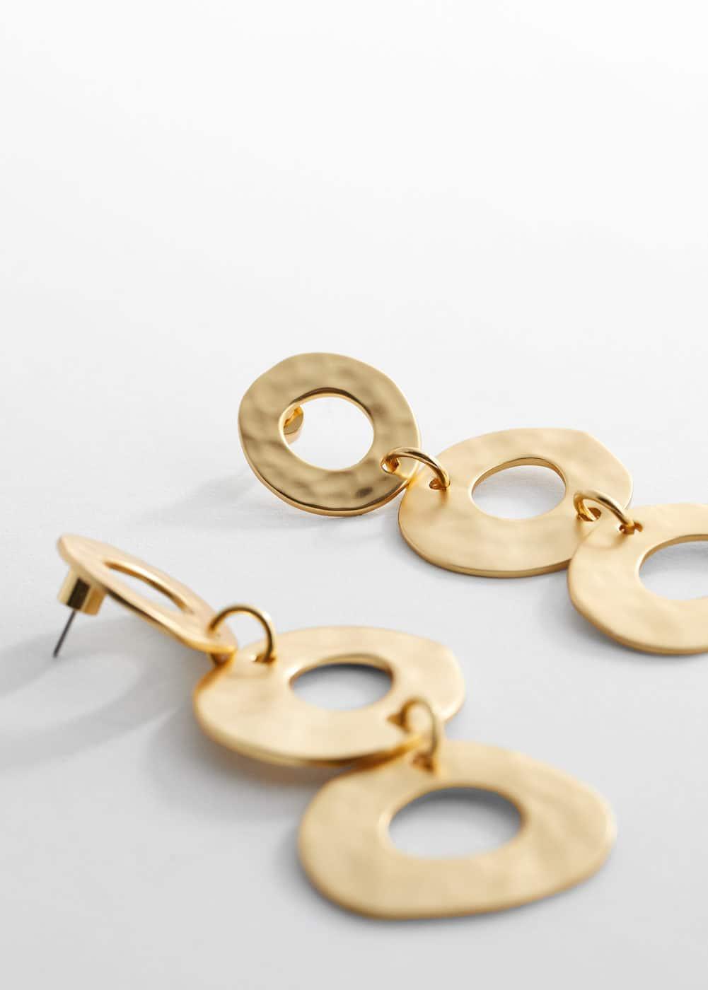 MANGO - Twisted hoop earrings - One size - Women Product Image