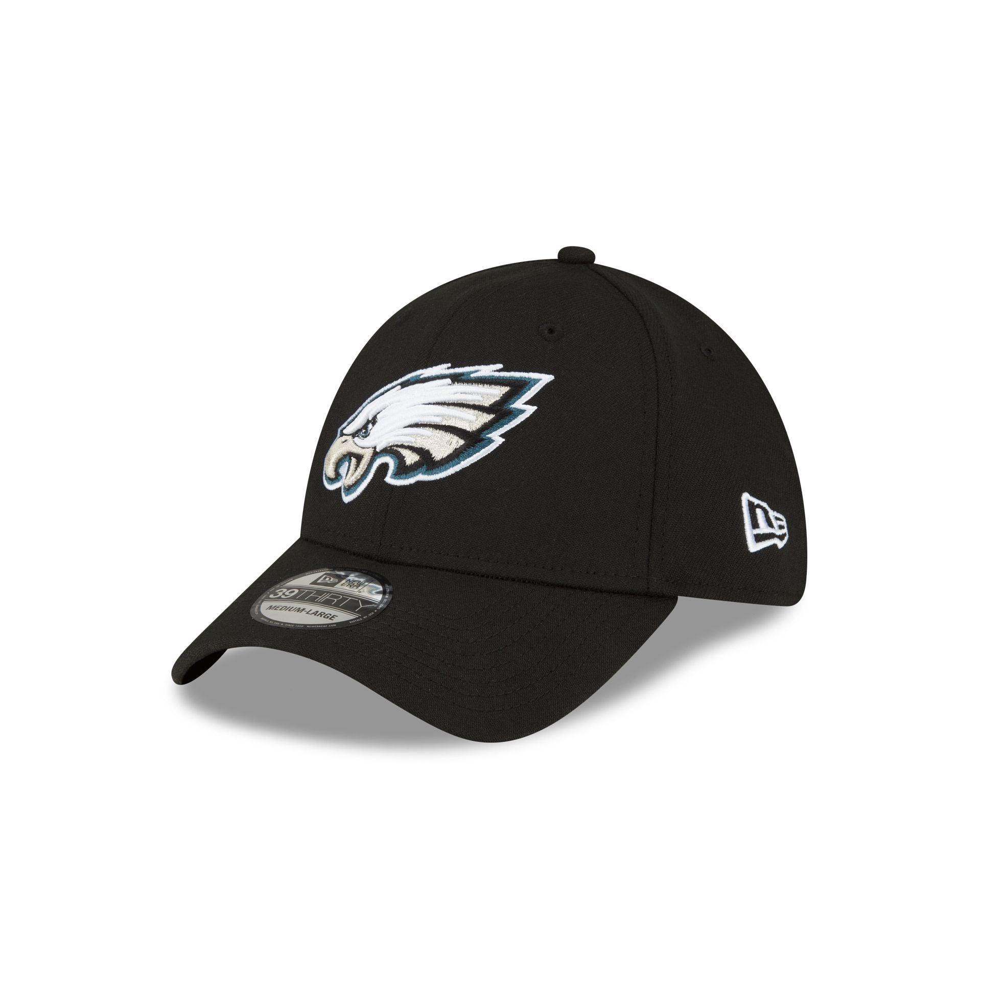 Philadelphia Eagles Team Classic Black 39THIRTY Stretch Fit Hat Male Product Image