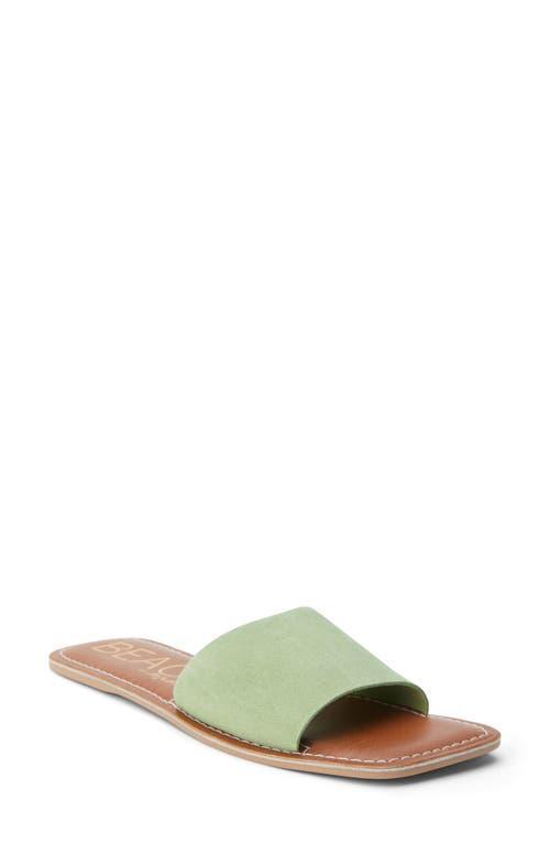 Beach by Matisse Bali Womens Suede Slide Sandals Green Product Image