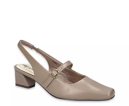 Easy Street Womens Cameo Square Toe Slingback Pumps Brown Product Image