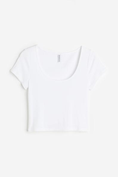 H&M+ Pointelle Jersey Top Product Image