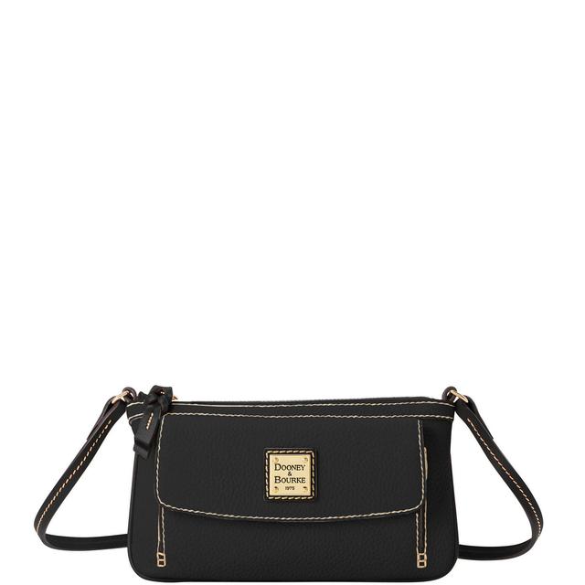 Dooney & Bourke Womens Pebble Grain Gigi Crossbody Leather Shoulder Bag in Black Product Image