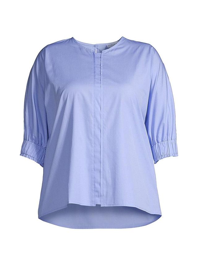 Womens Plus Size Gilida Cotton Pullover Blouse Product Image