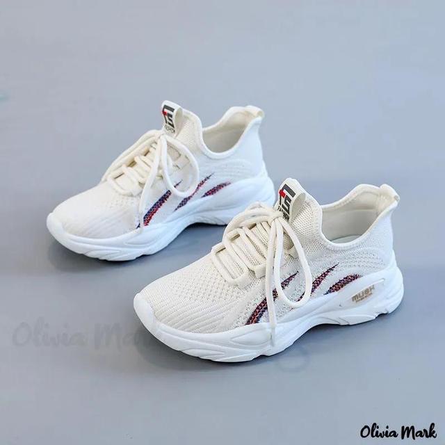 Olivia Mark – Breathable Mesh Running Shoes Lightweight Soft-Sole Casual Sneakers Product Image