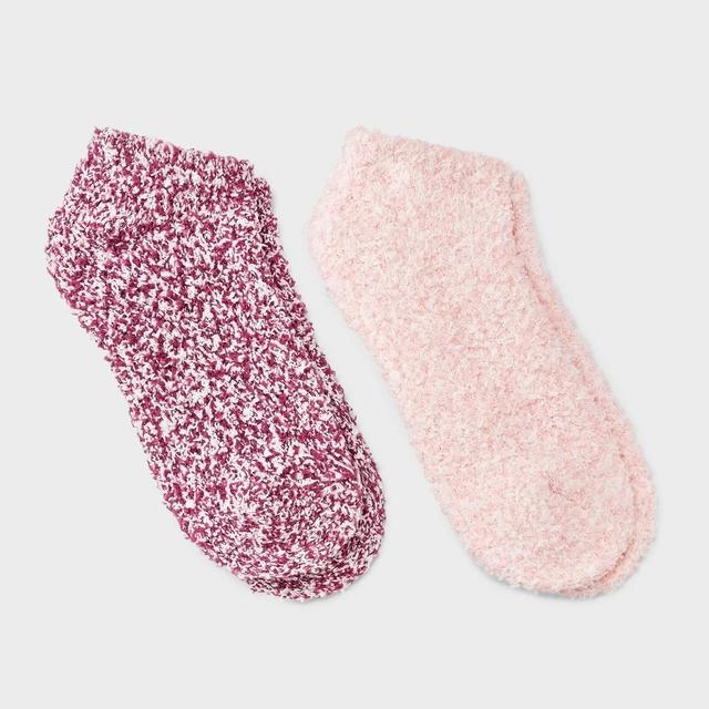 Womens Marled 2pk Cozy Low Cut Socks - Auden 4-10 Product Image