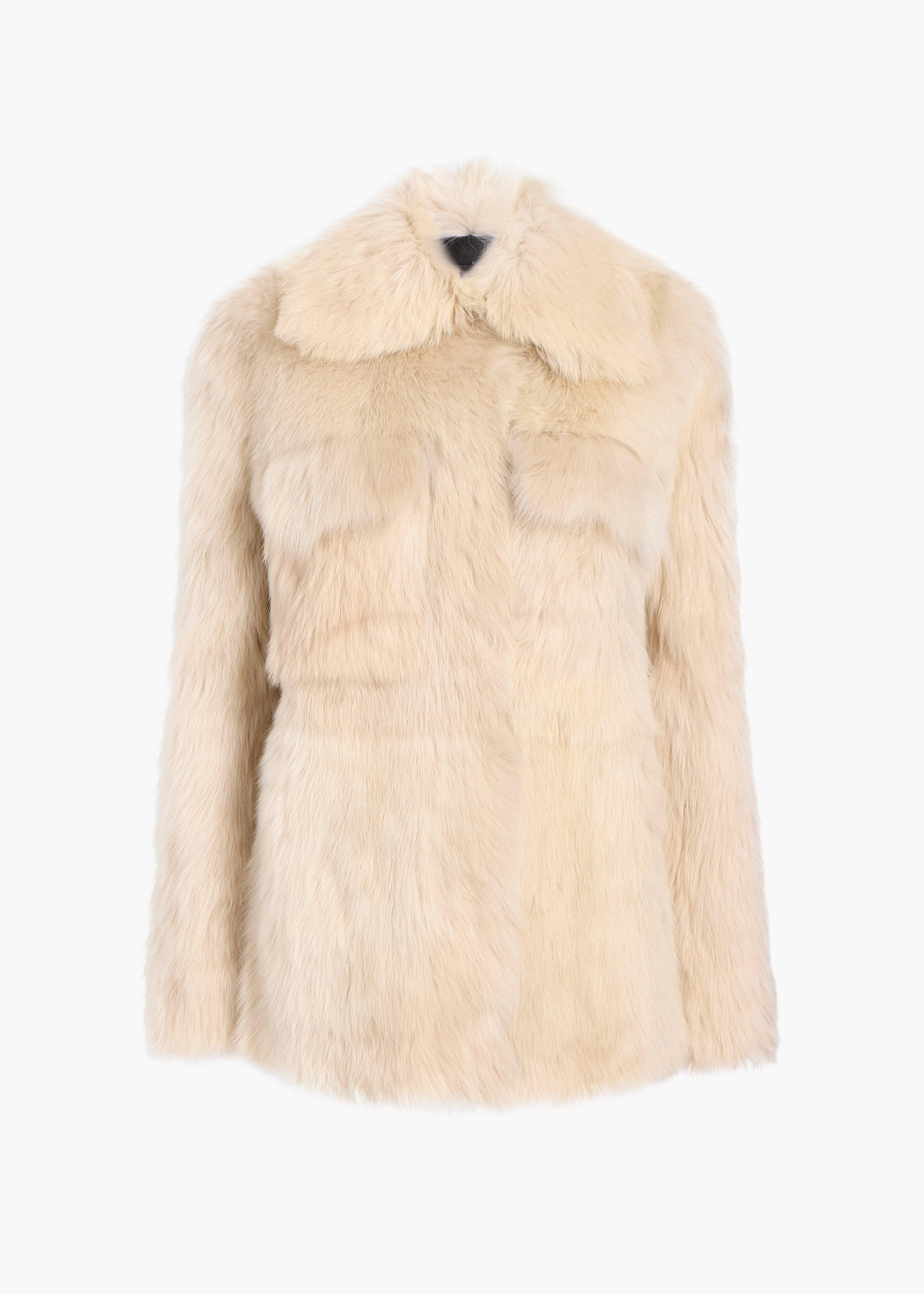 Iana Jacket in Cream Shearling Product Image