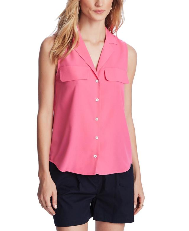 Court & Rowe Womens Sleeveless Button-Down Blouse Product Image