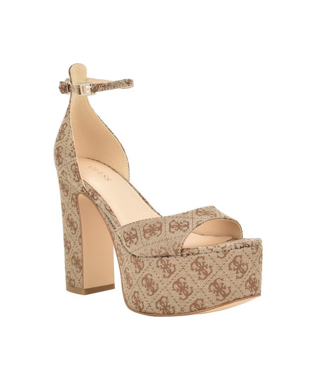 GUESS Selima Ankle Strap Platform Sandal Product Image