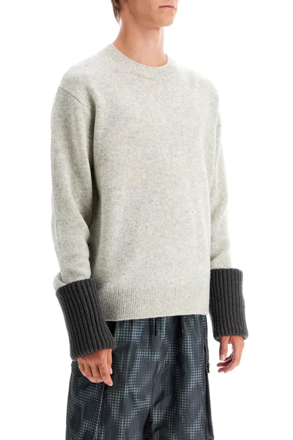 DRIES VAN NOTEN Mumu Pullover With Maxi Cuffs In Multicolor Product Image