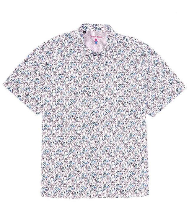 Visconti Big & Tall Short Sleeve Skull Print Woven Shirt Product Image