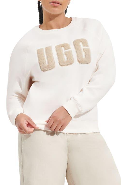 UGG Madeline Fuzzy Logo Long Sleeve Coordinating Lounge Sweatshirt Product Image