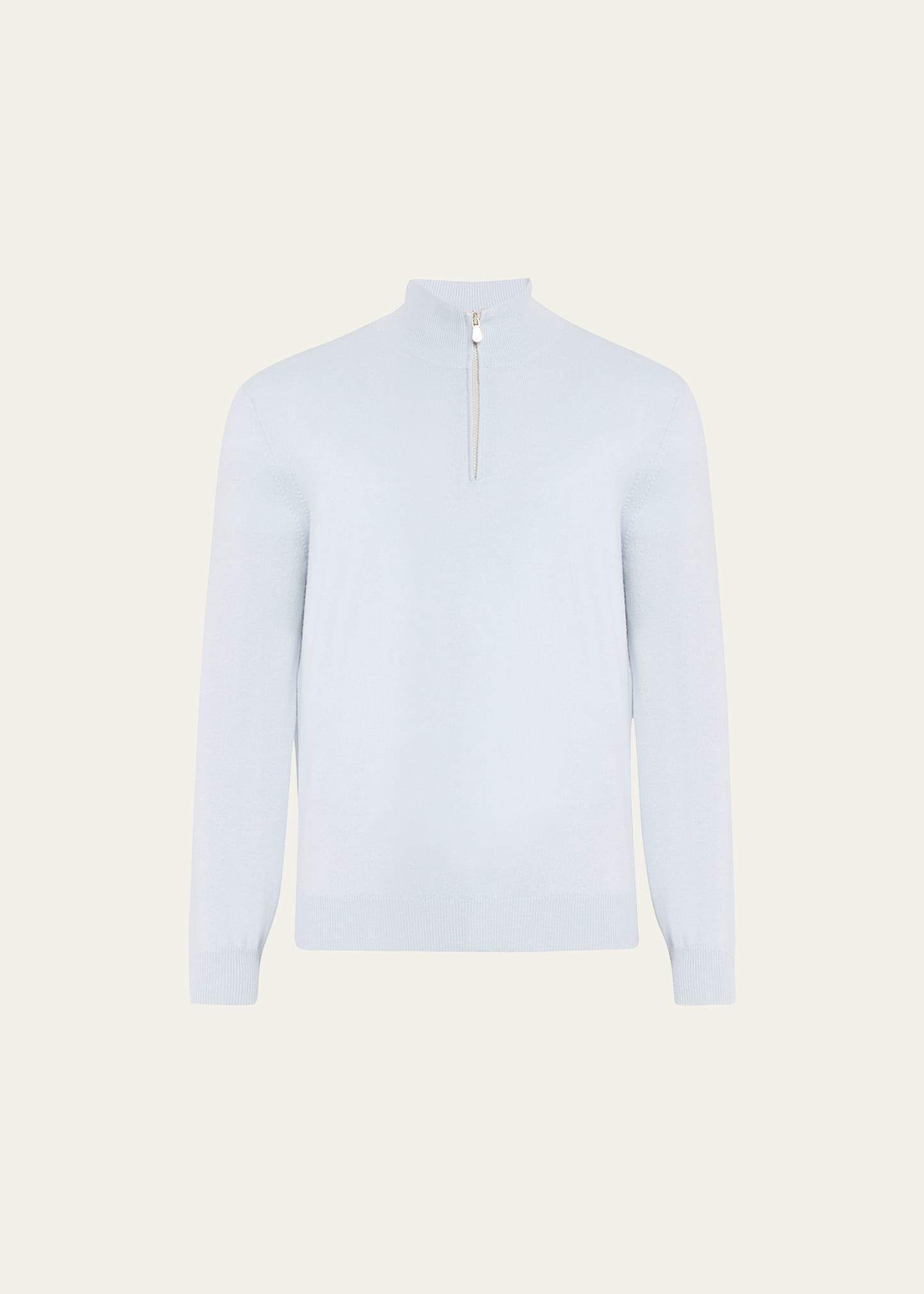 Mens Cashmere Quarter-Zip Sweater Product Image