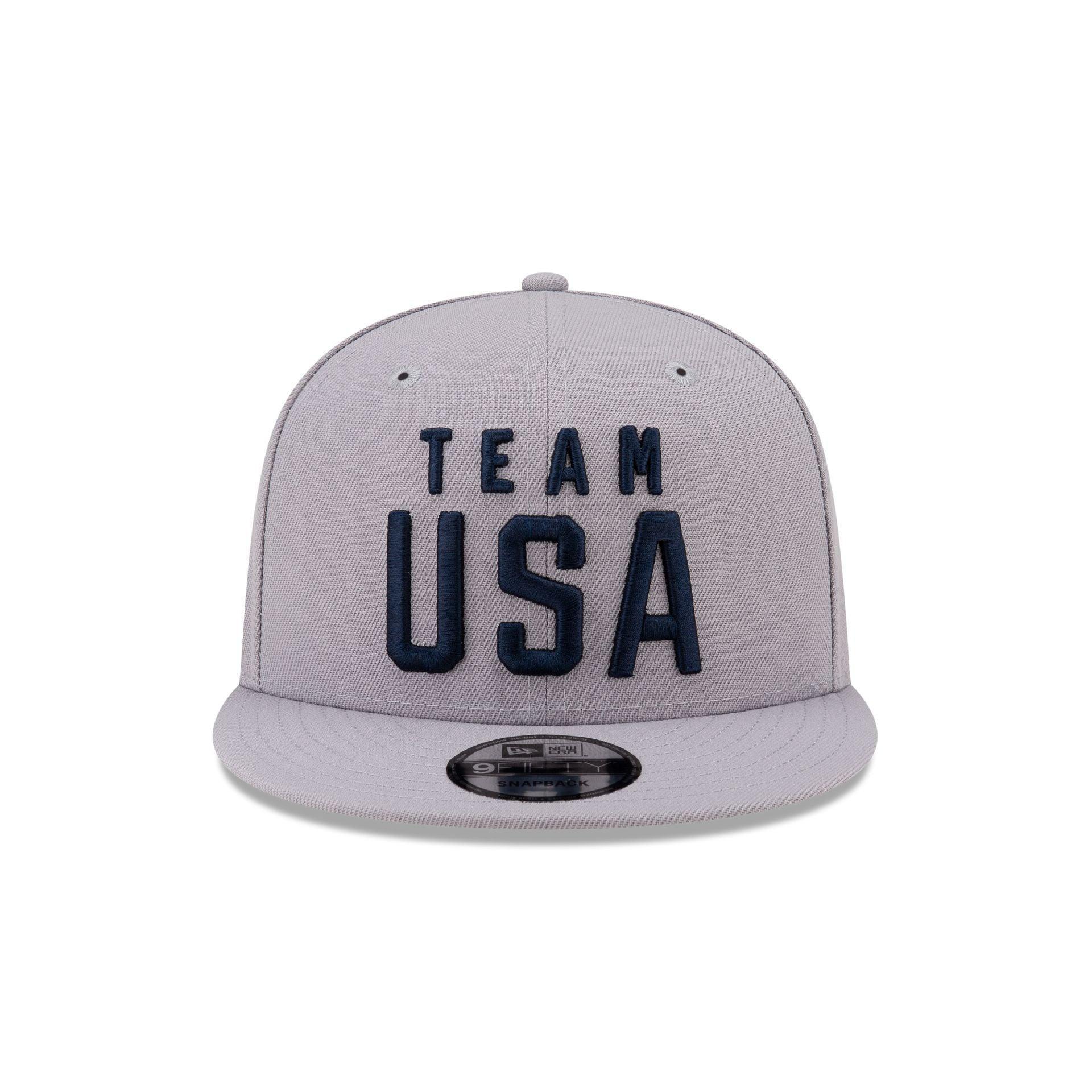 Team USA Skateboarding Gray 9FIFTY Snapback Hat Male Product Image