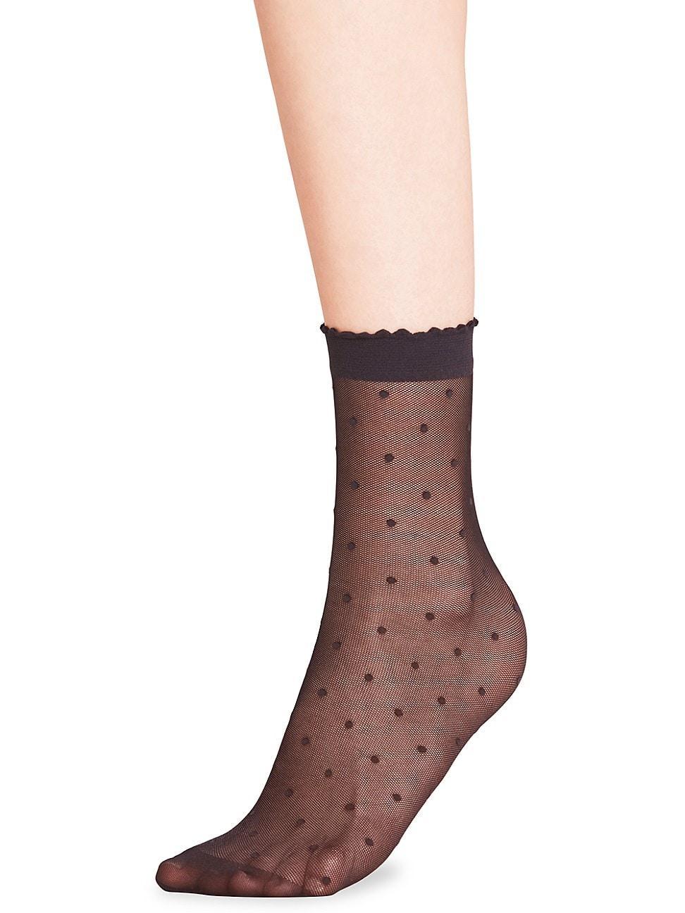 Womens Dot Mesh Anklet Socks Product Image