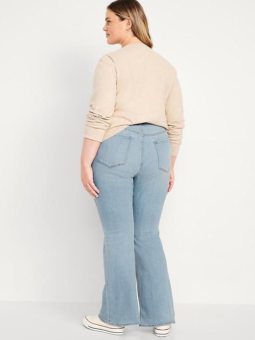 High-Waisted Wow Flare Jeans Product Image