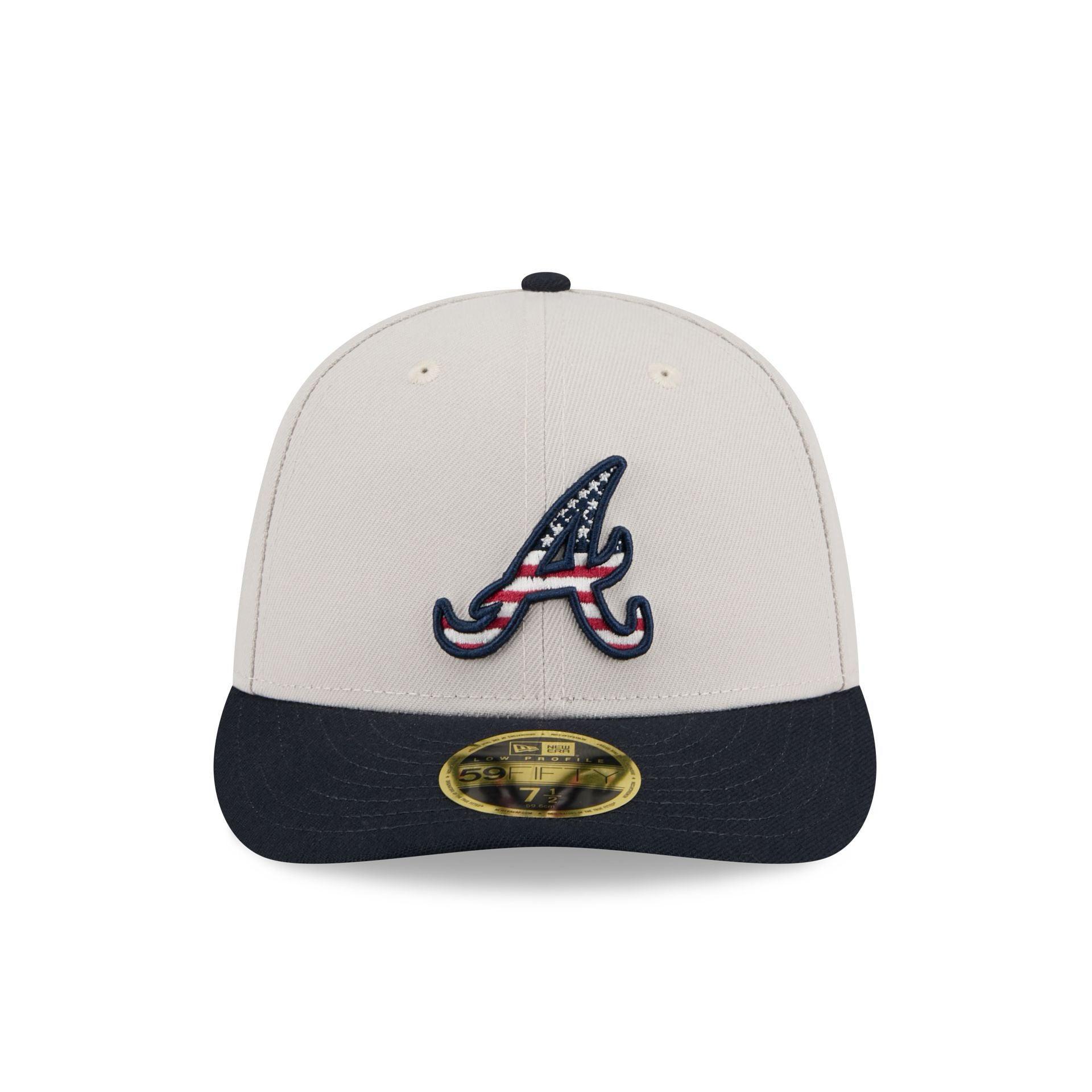 Atlanta Braves Independence Day 2024 Low Profile 59FIFTY Fitted Hat Male Product Image