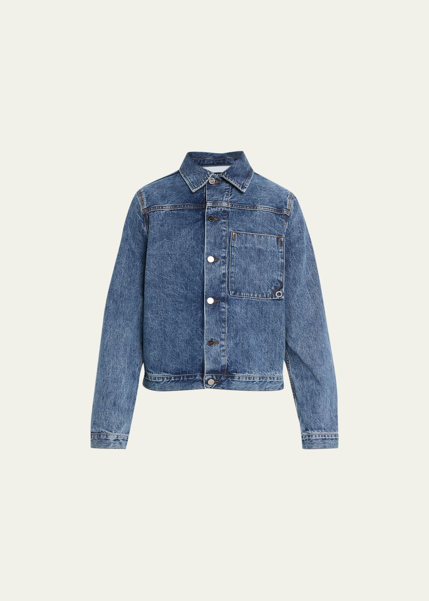 Mens Denim Trucker Jacket Product Image