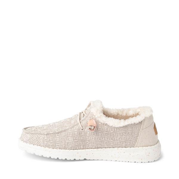 HEYDUDE Womens Wendy Warmth Faux Fur Slip Ons Product Image