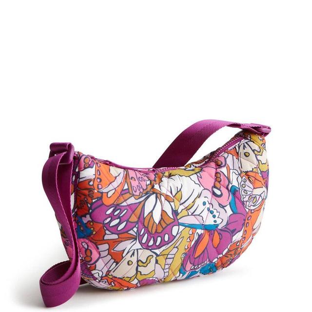 Vera Bradley Springbrook Sling Crossbody Bags Women in Flutter Purple/White Product Image