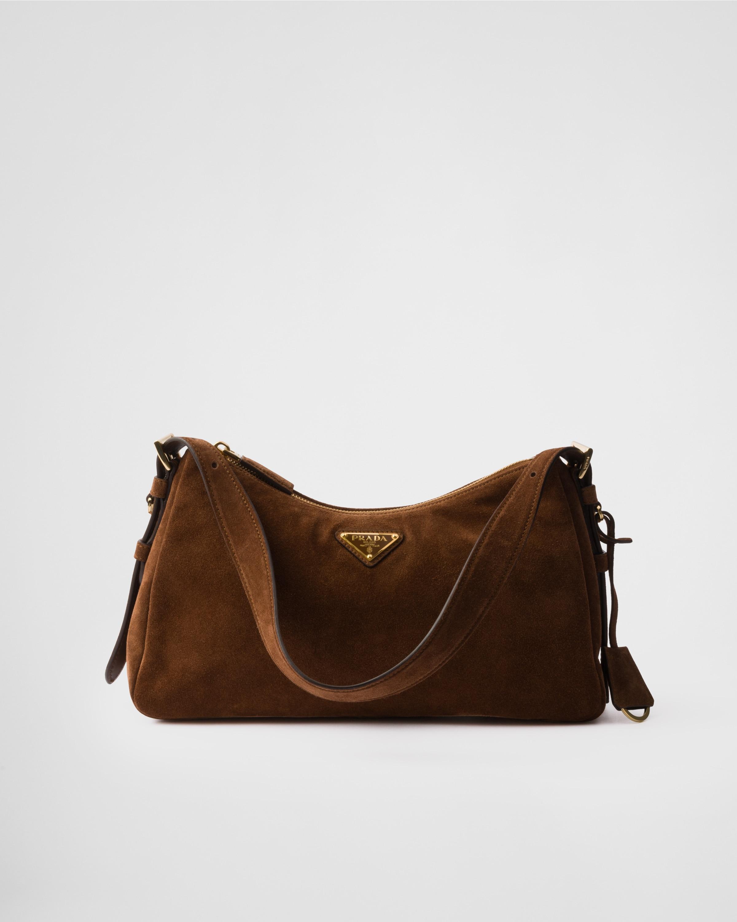 Prada Aimée medium suede shoulder bag Product Image