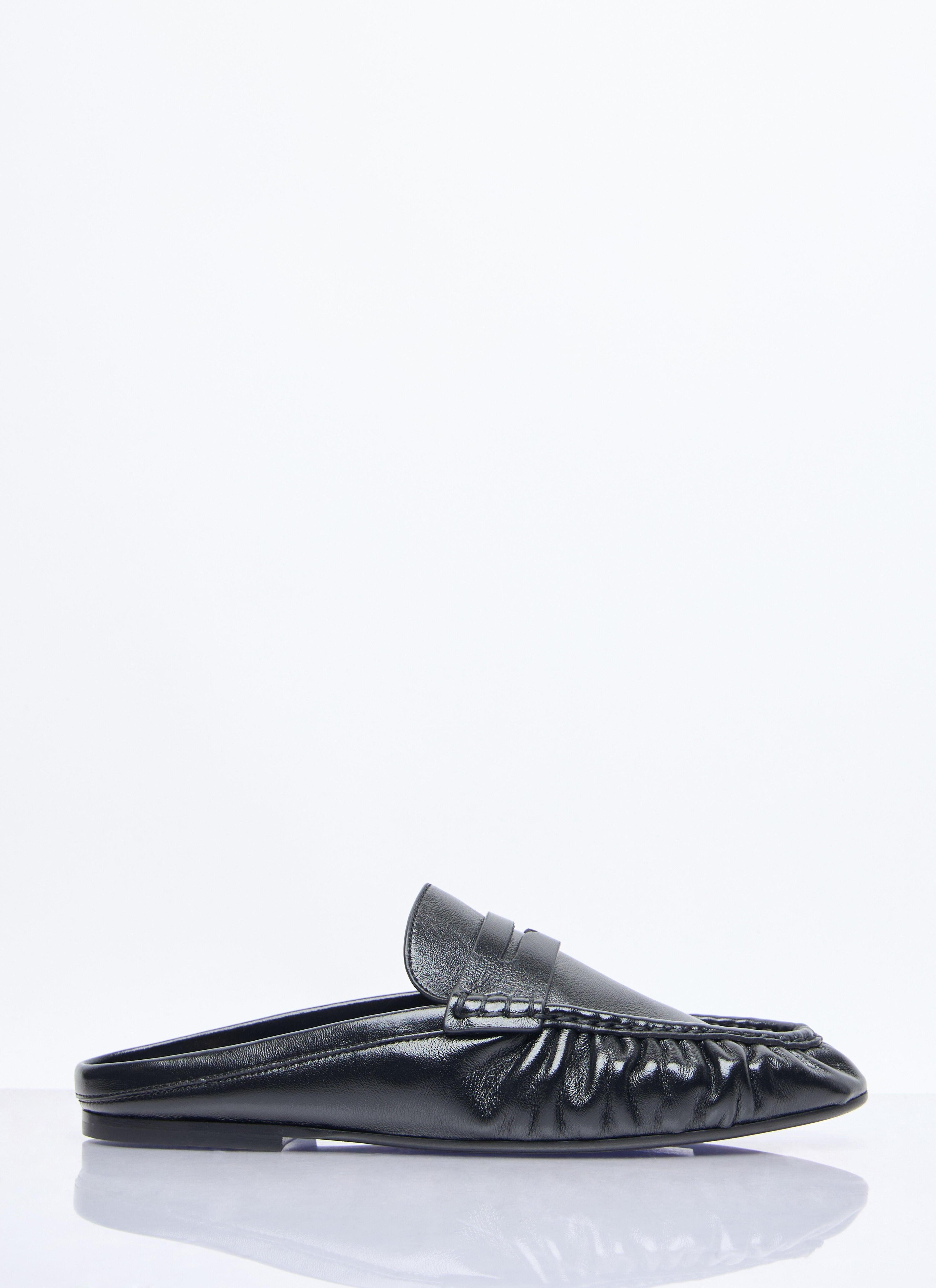 Le Loafer 05 Leather Moccasin Loafer Mules In Black Product Image