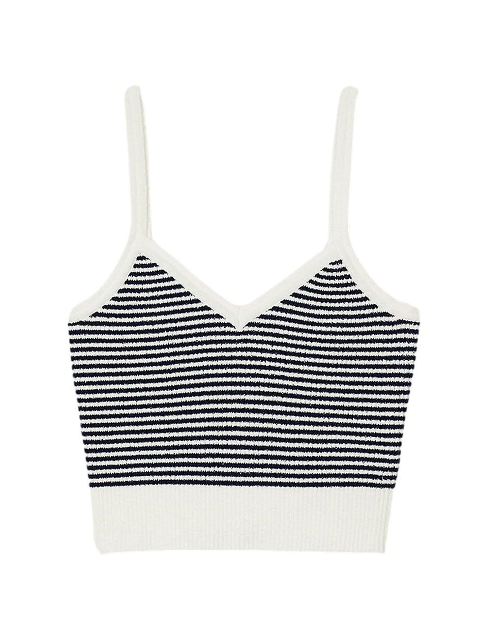 Womens Stripy Kit Crop Top Product Image