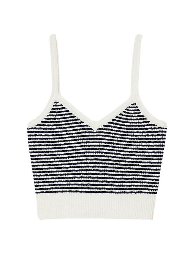 Womens Stripy Kit Crop Top Product Image