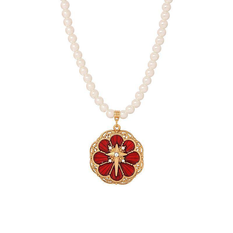 2028 Imitation Pearl Star of Bethlehem Necklace Product Image