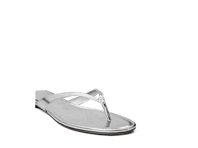 Metallic Medallion Flat Thong Sandals Product Image