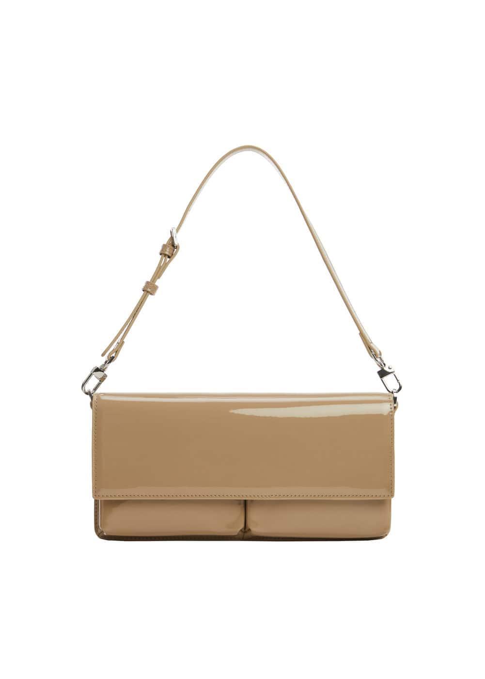 MANGO - Patent leather effect double compartment bag - One size - Women Product Image