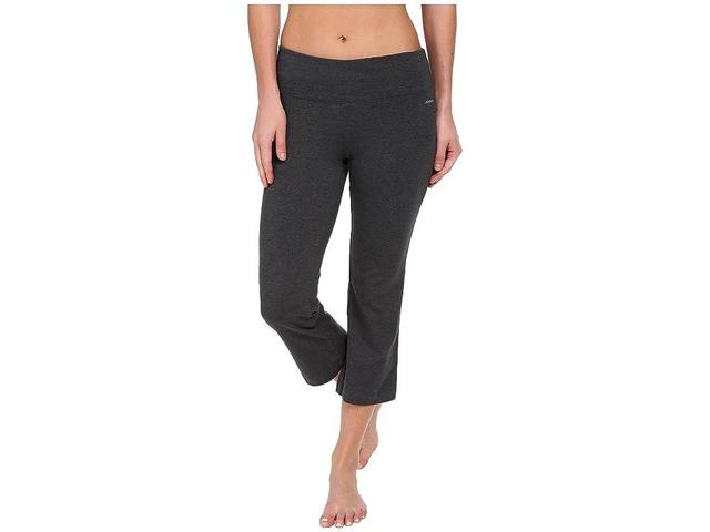 Jockey Sport Slim Flare Capris, Womens Grey Product Image