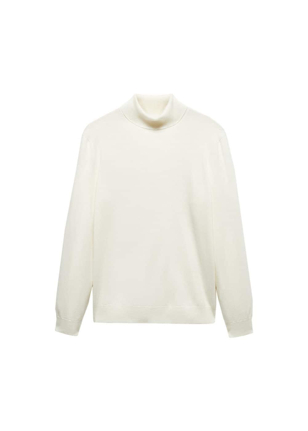 MANGO MAN - Turtleneck 100% cashmere sweater off whiteMen Product Image