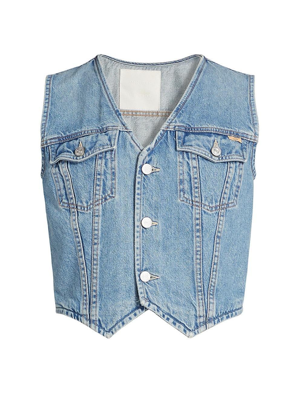 Womens Bruiser Denim Sleeveless Vest Product Image