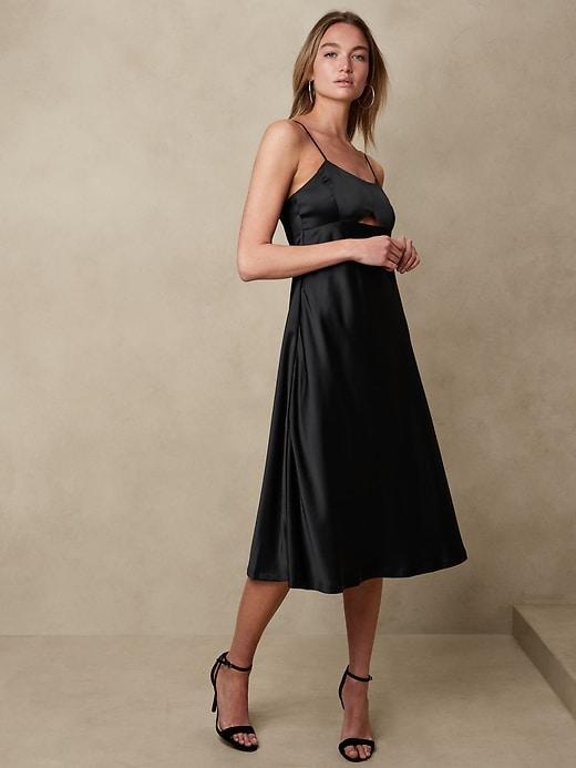 Cutout Midi Slip Dress Product Image