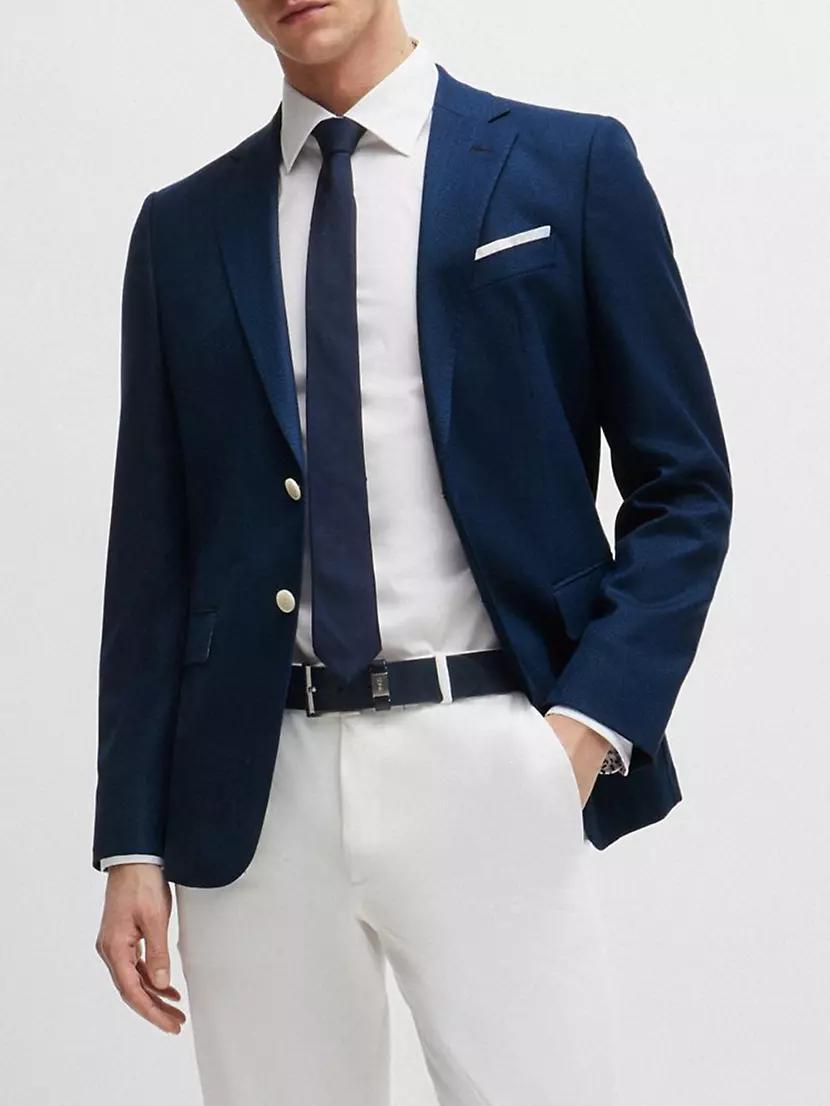 Slim-Fit Jacket in Wool Blend Product Image