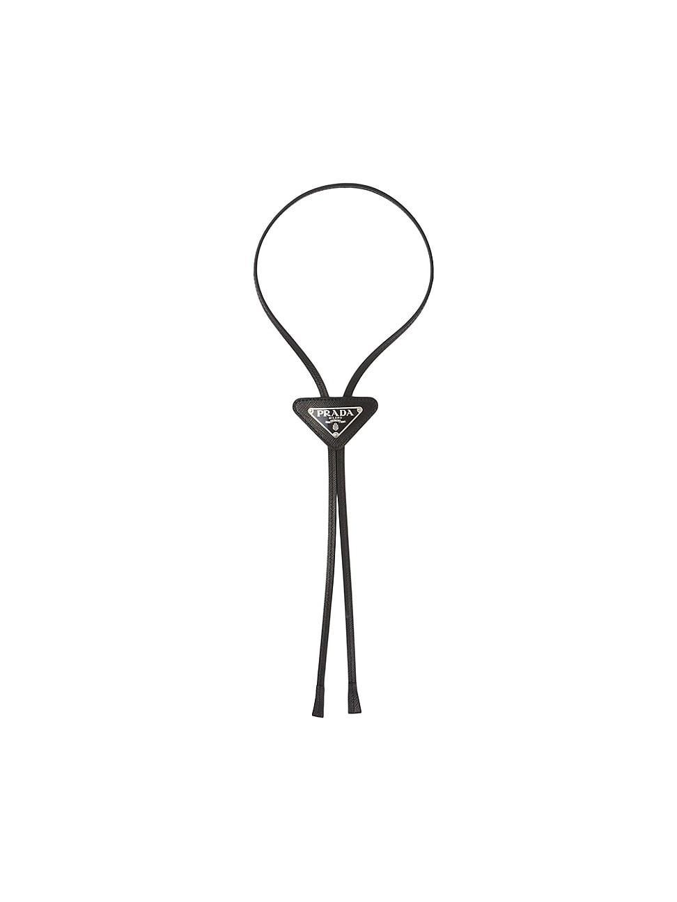 Mens Saffiano Leather Bolo Tie Product Image