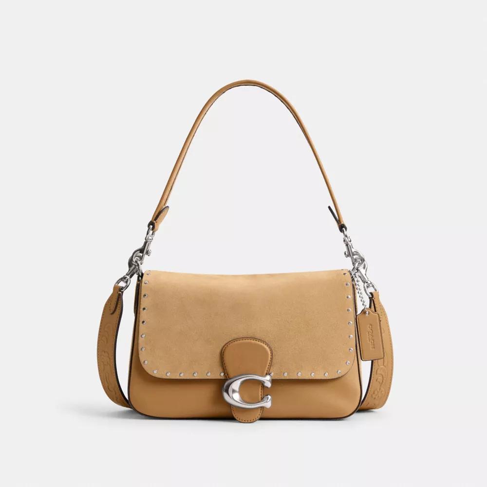 Soft Tabby Shoulder Bag With Rivets And Tooling Product Image