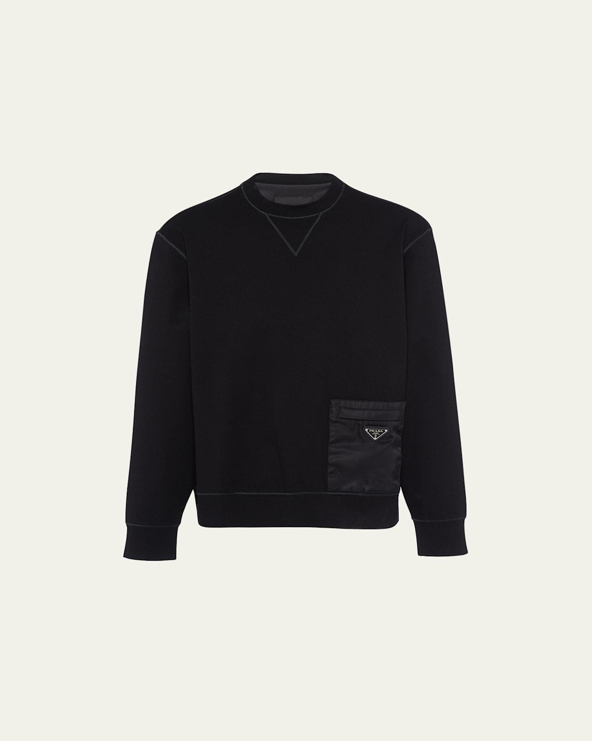 Mens Felpa Sweatshirt with Re-Nylon Pocket Product Image