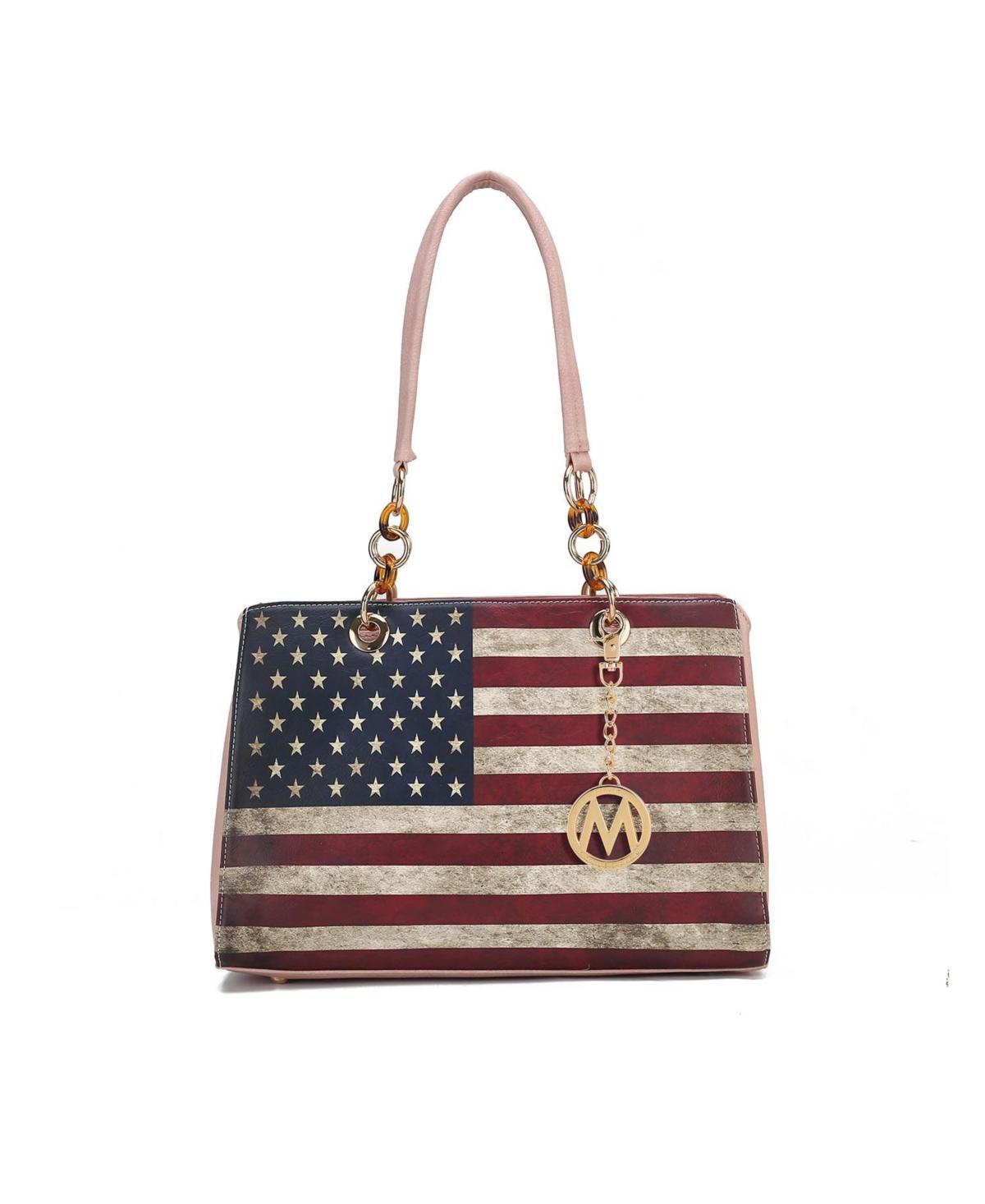 Mkf Collection Nevaeh patriotic pattern Women s Shoulder Bag by Mia K Product Image