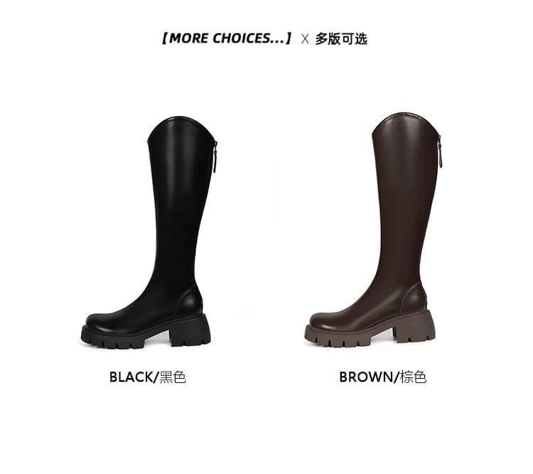 Platform Knee High Boots Product Image