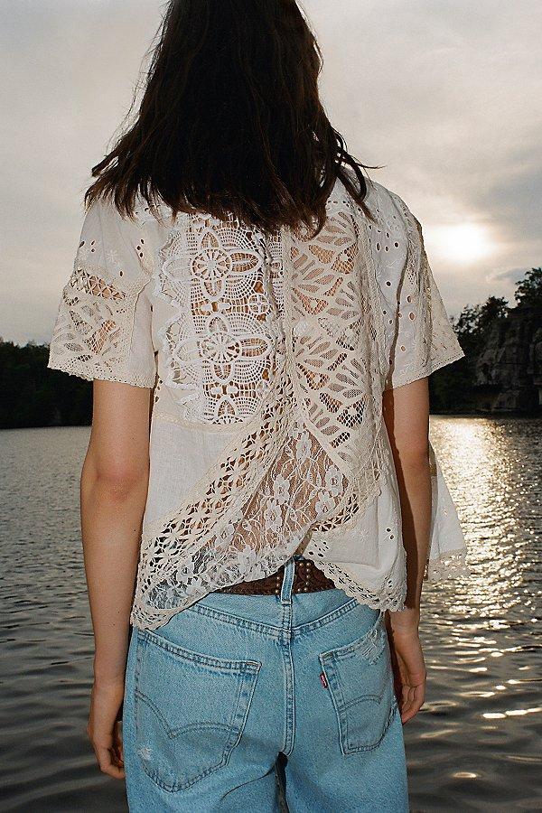 Kimchi Blue Darcy Heirloom Souvenir Shirt Top Womens at Urban Outfitters Product Image