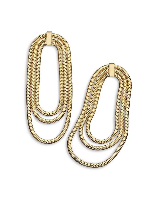 Womens Julia 14K-Gold-Plated Chain Earrings Product Image