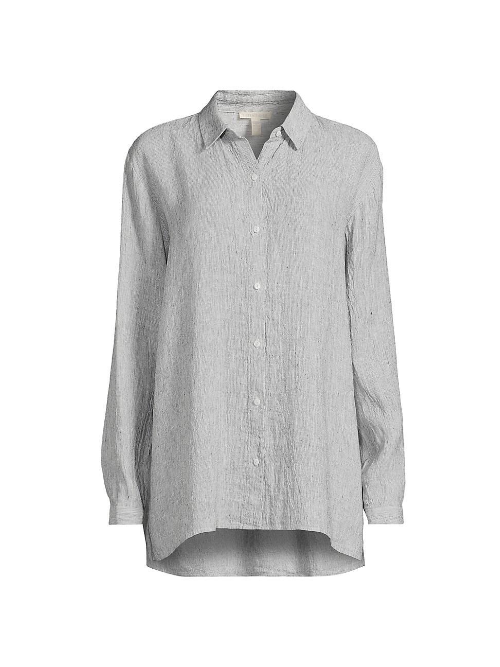 Womens Easy Linen Shirt Product Image