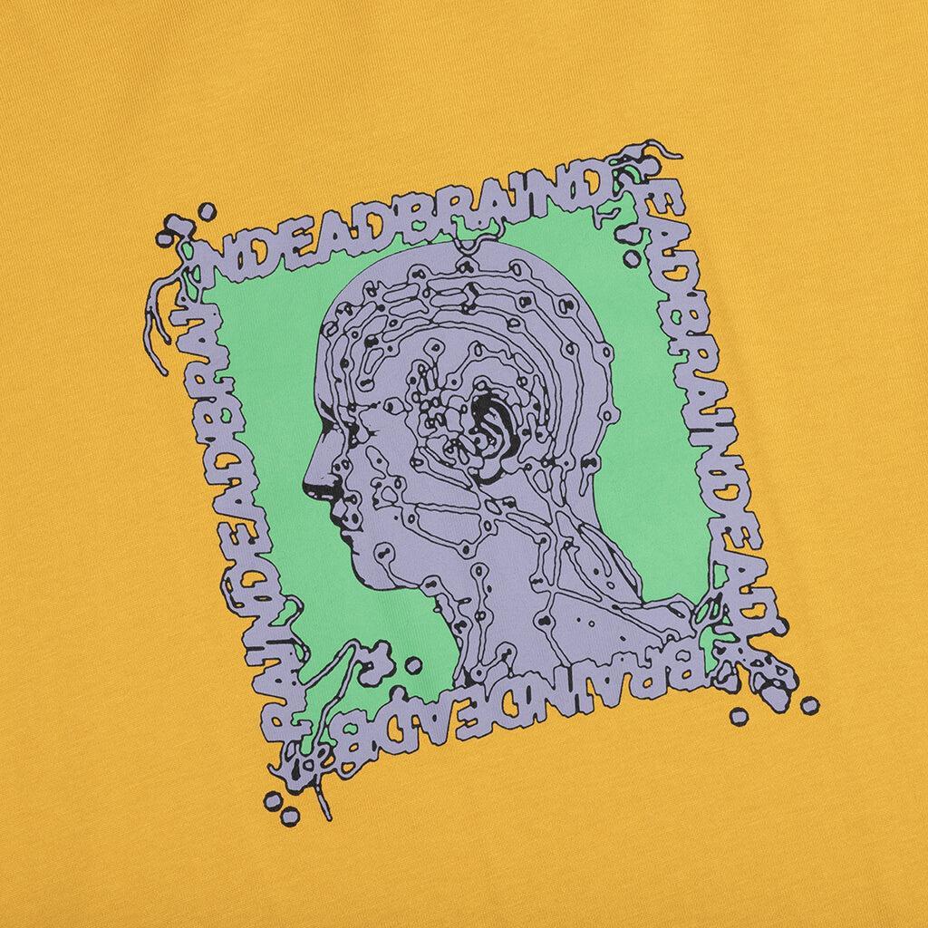 Brain Scanner L/S Tee - Mustard Male Product Image