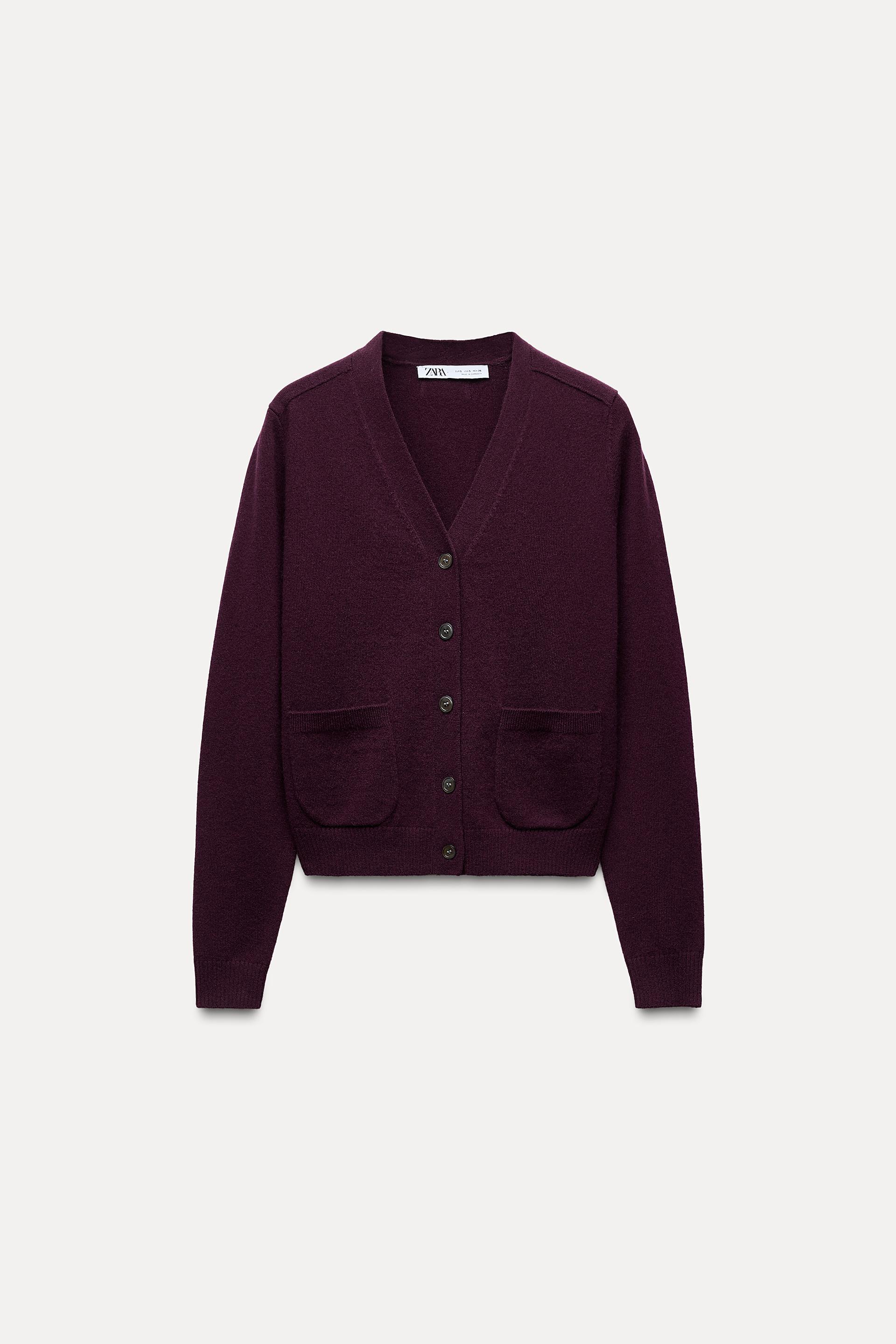 BASIC 100% WOOL CARDIGAN Product Image