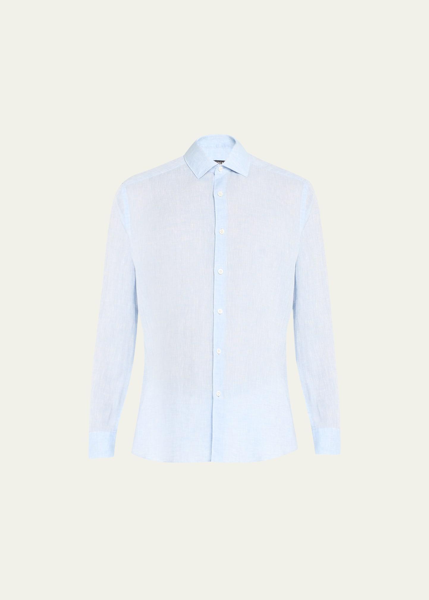 Mens Linen Sport Shirt Product Image