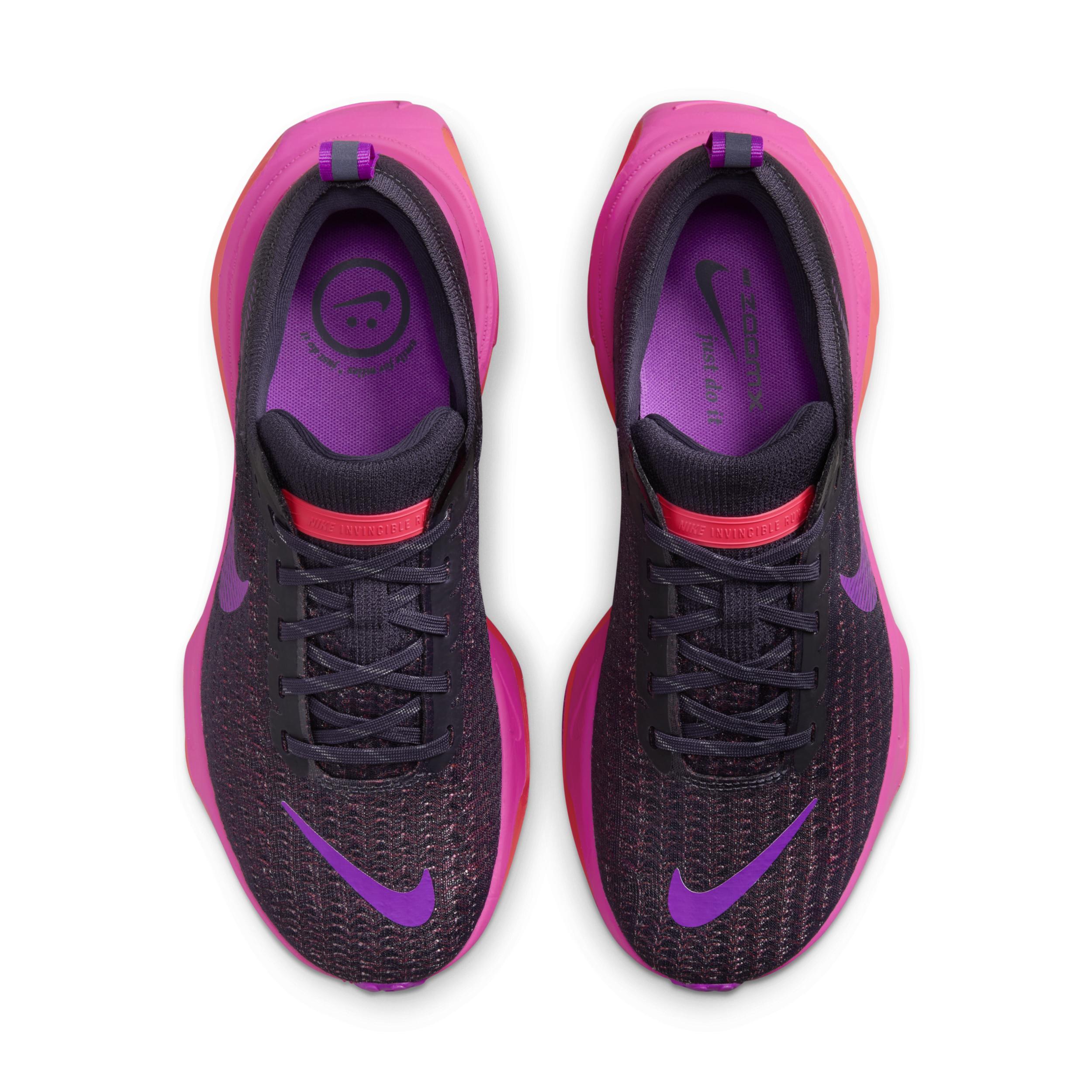 Nike Womens Nike ZoomX Invincible Run Flyknit 3 - Womens Shoes Purple/Pink/Black Product Image