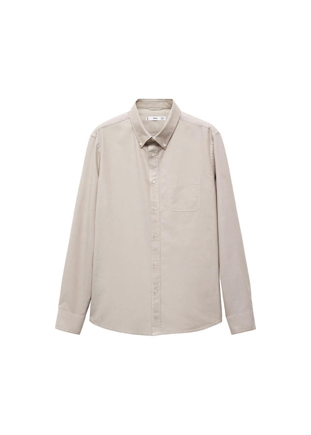 Mango Mens Regular Fit Oxford Cotton Shirt Product Image