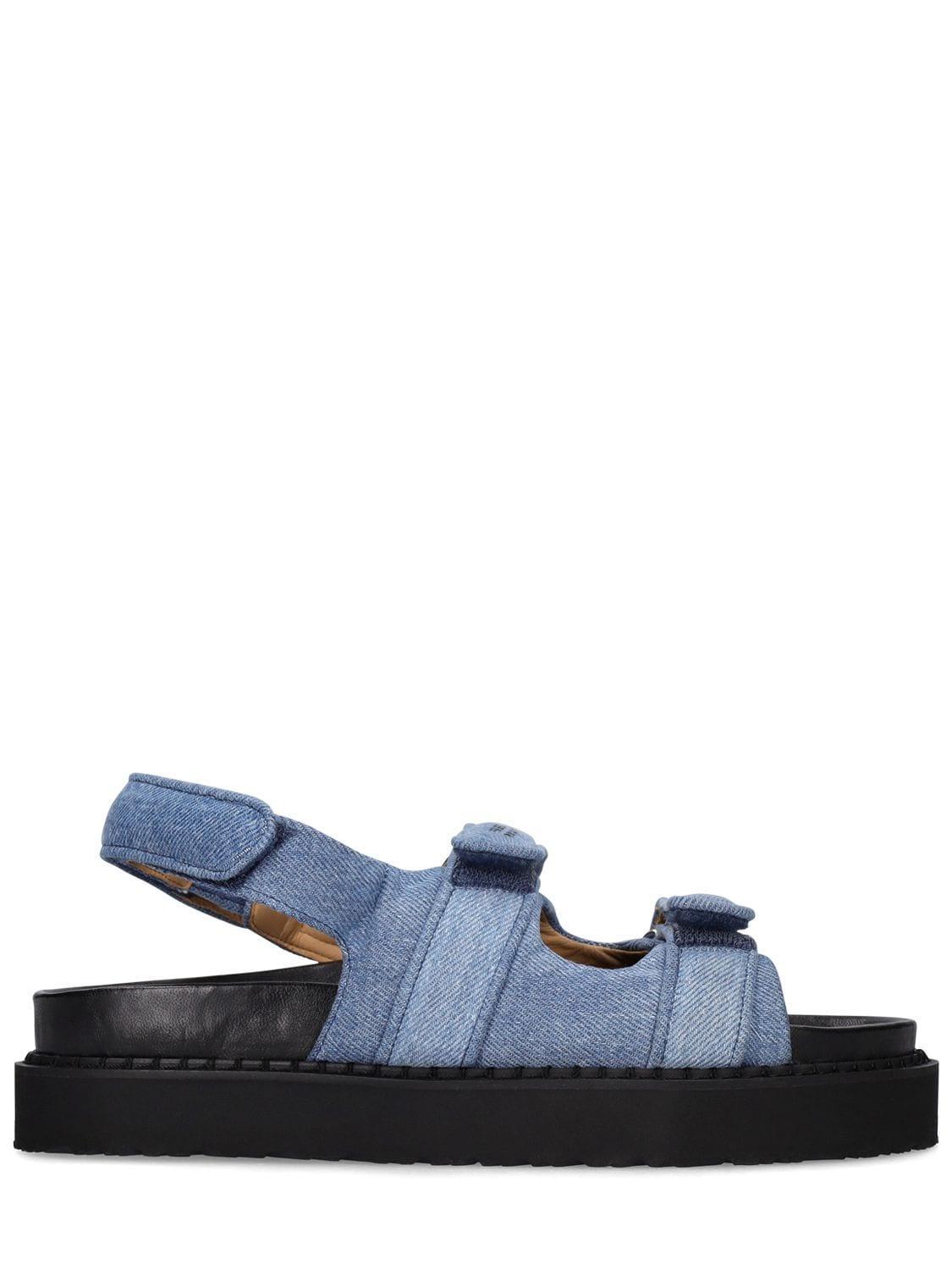 Madee Denim Sport Sandals In Light Blue Product Image