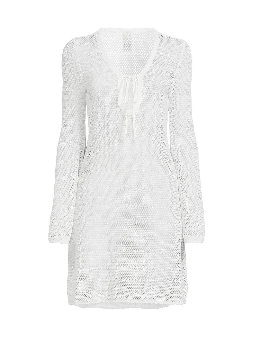 Womens Bell-Sleeve Knit Cover-Up Tunic Product Image